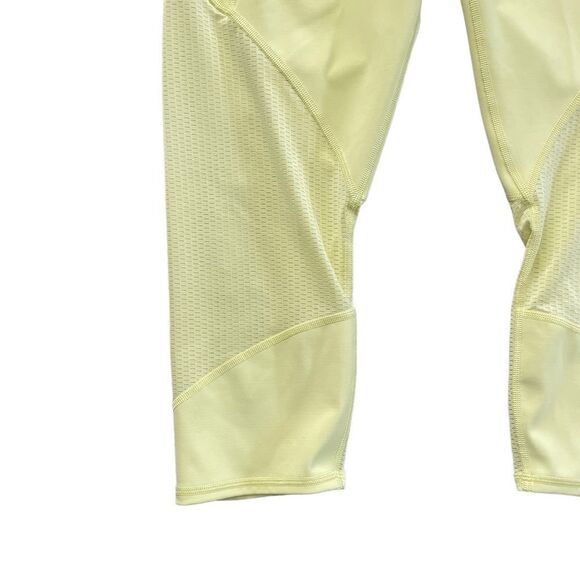ATHLETA Mesh Contender Capri Neon yellow Size Medium - Picture 6 of 8